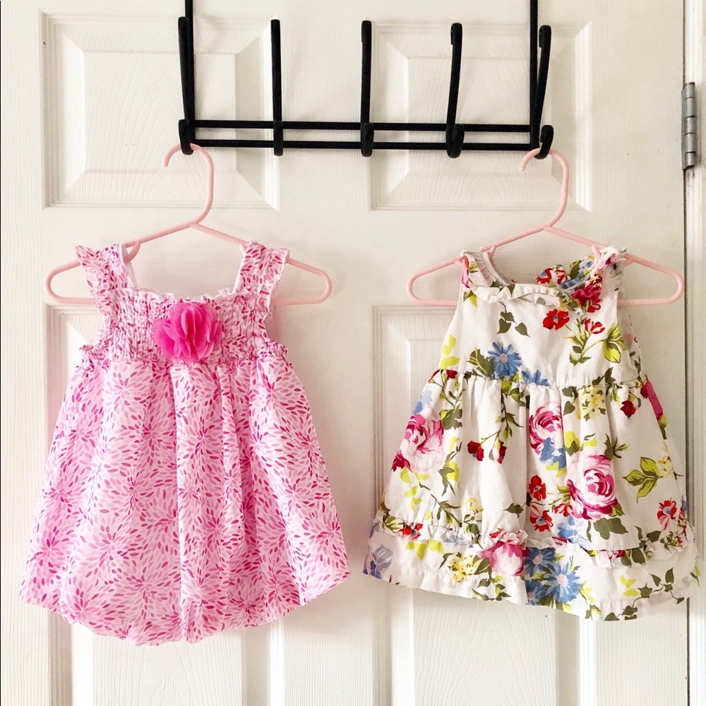 2 Pretty Summer Dresses size 6-9 months